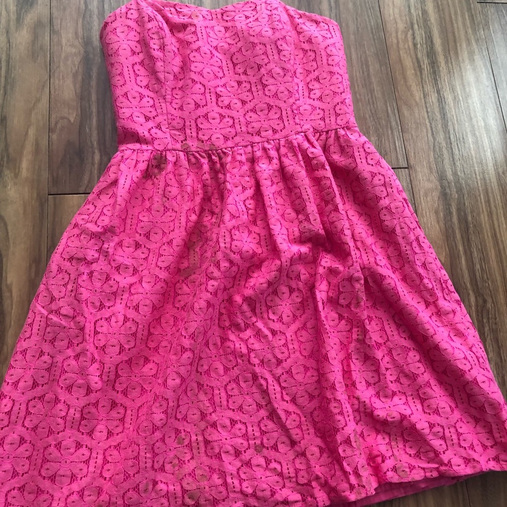 Lily Pulitzer lace strapless dress